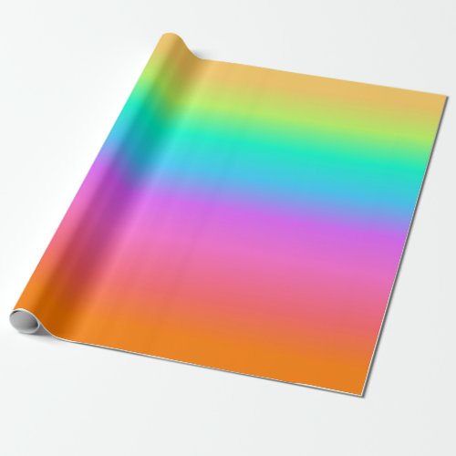 Pastel Rainbow Gradient Wrapping Paper
