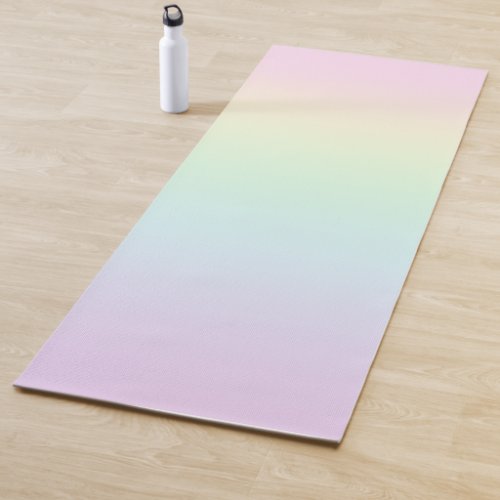 Pastel Rainbow Gradient Yoga Mat