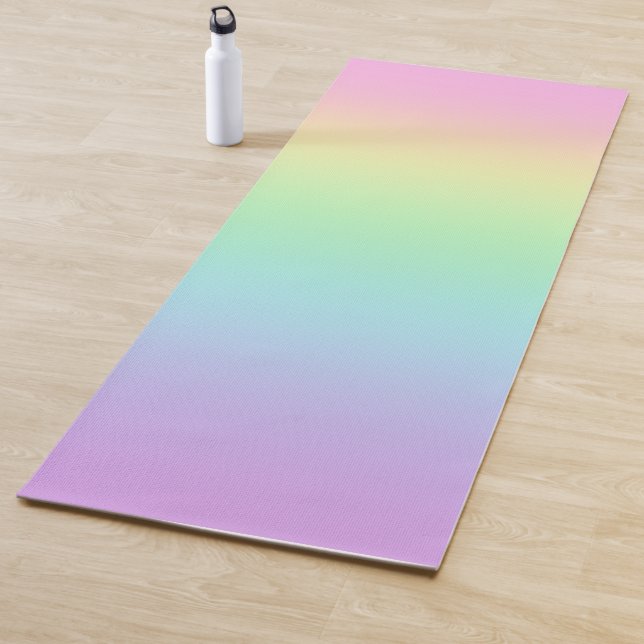 Pastel Rainbow Gradient Yoga Mat (In Situ)