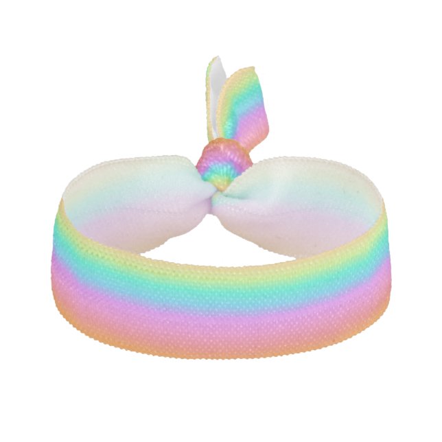 Pastel Rainbow Hair Tie (Front)