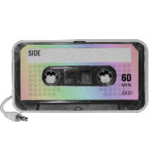 Pastel Rainbow Label Cassette Portable Speaker (Front)