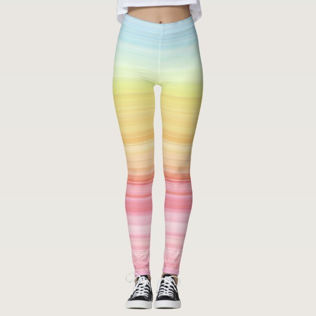 Pastel rainbow leggings (Front)