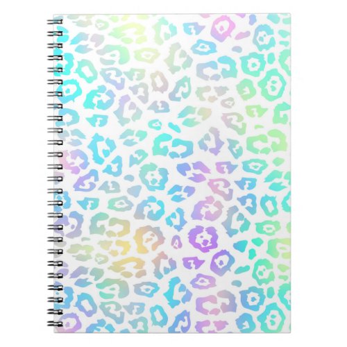 Pastel Rainbow Leopard Pattern  Notebook