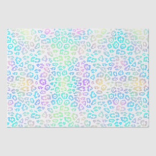 Pastel Rainbow Leopard Pattern Tissue Paper