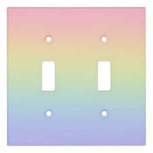 Pastel Rainbow Light Switch Cover