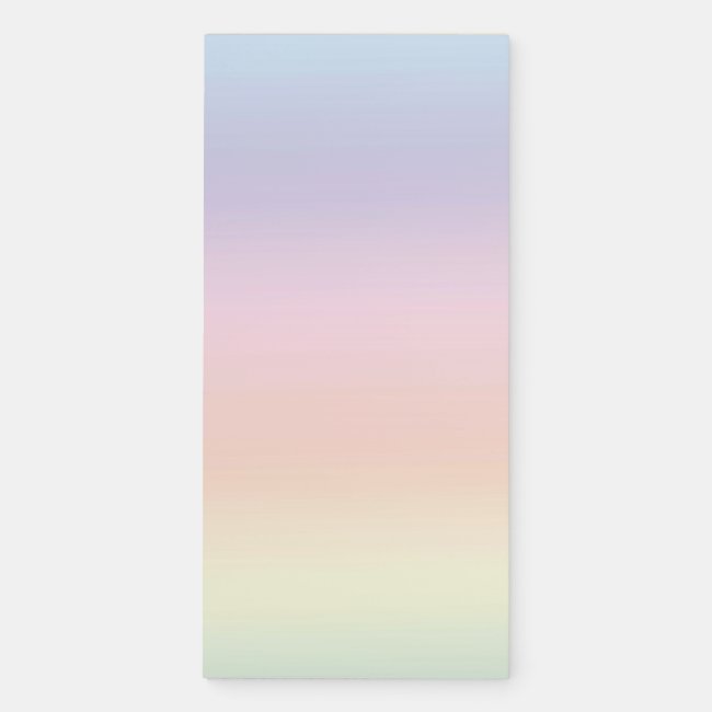 Pastel Rainbow Magnetic Fridge Notepad