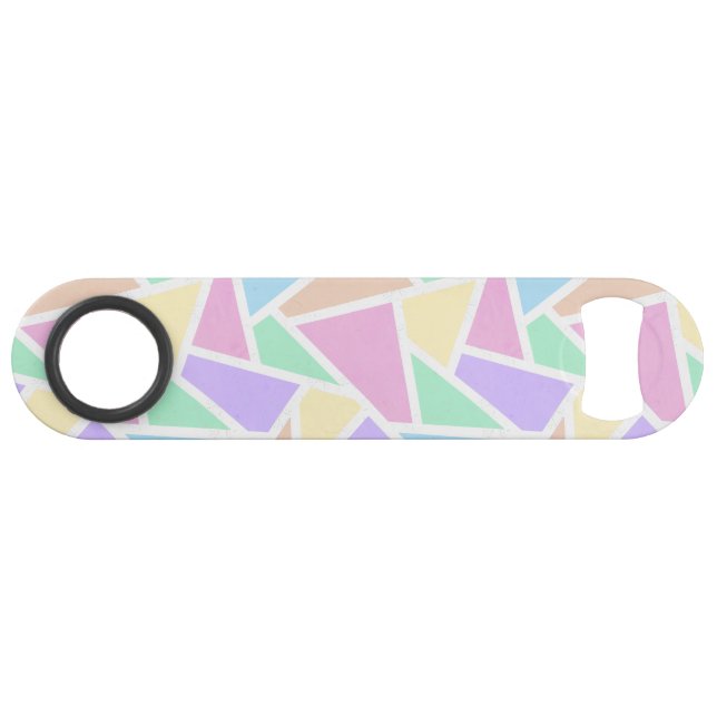 Pastel rainbow mosaic pattern bar key (Back Horizontal)