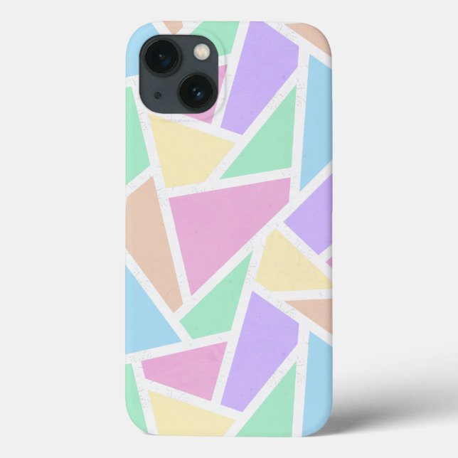 Pastel rainbow mosaic pattern Case-Mate iPhone cas Case (Back)
