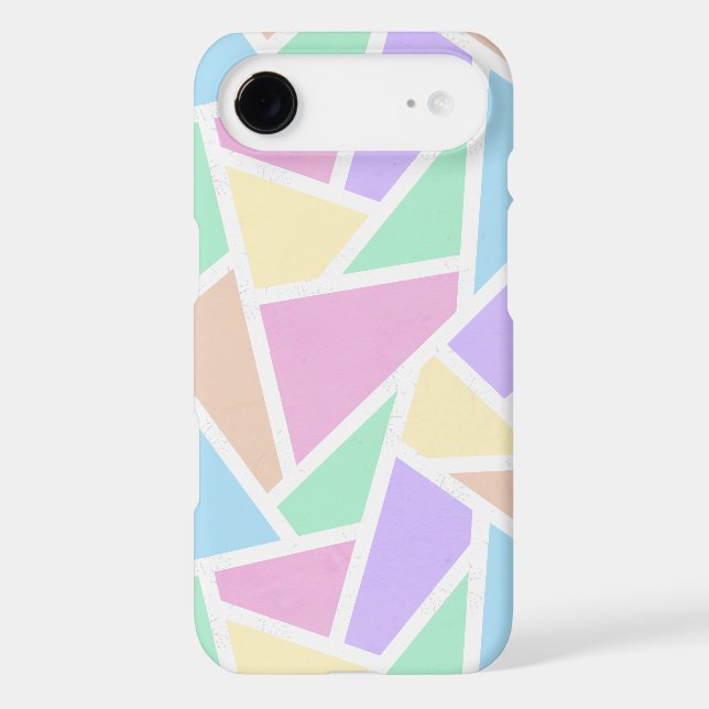 Pastel rainbow mosaic pattern Case-Mate iPhone case (Back)