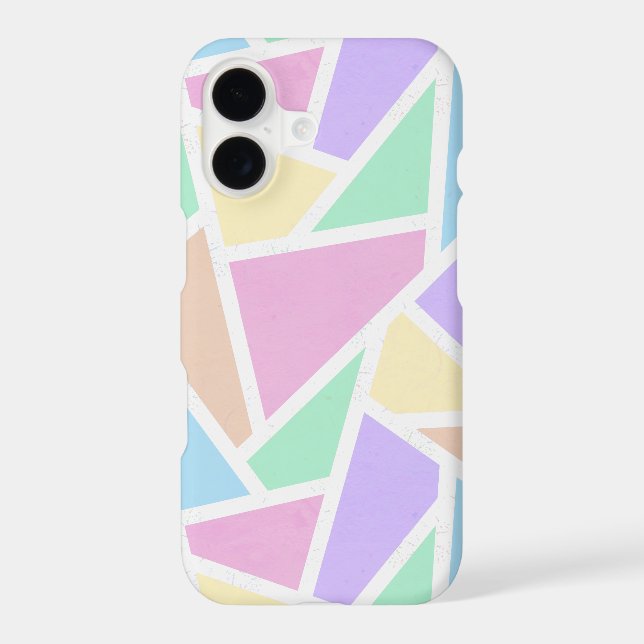 Pastel rainbow mosaic pattern Case-Mate iPhone case (Back)