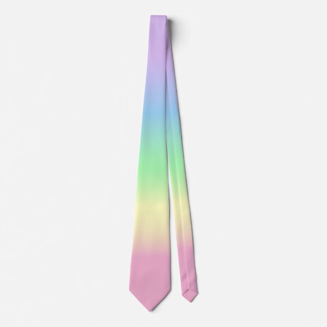 Pastel Rainbow Neck Tie (Front)