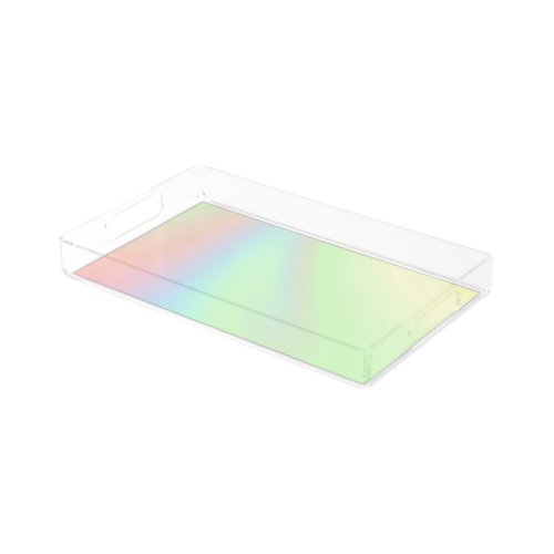 Pastel Rainbow of Color Acrylic Tray