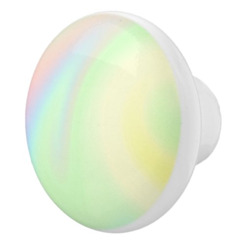 Pastel Rainbow of Color Ceramic Knob