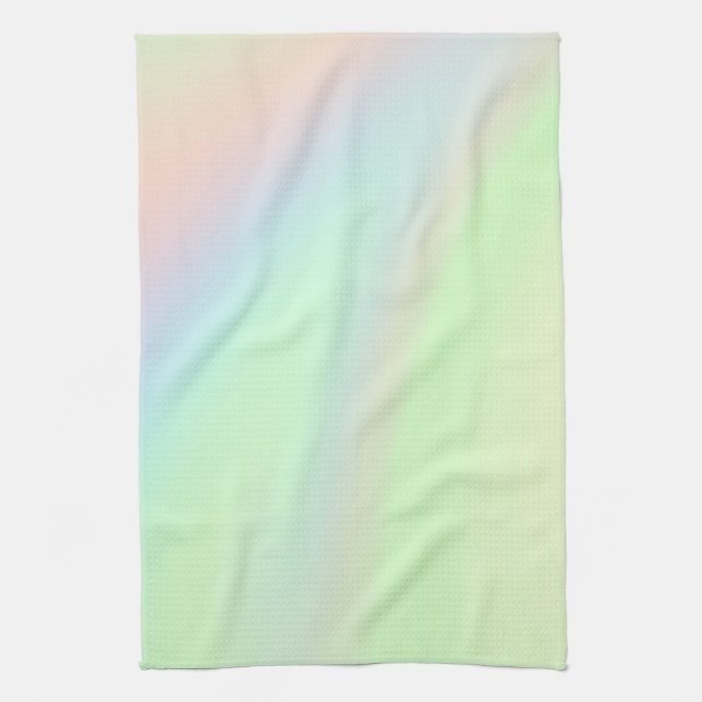 Pastel Rainbow of Color Kitchen Towel (Vertical)