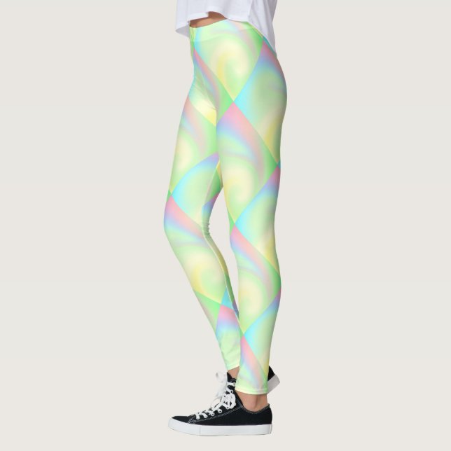Pastel Rainbow of Color Leggings (Left)