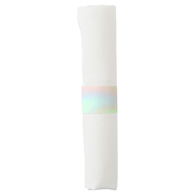 Pastel Rainbow of Color Napkin Bands (Front)