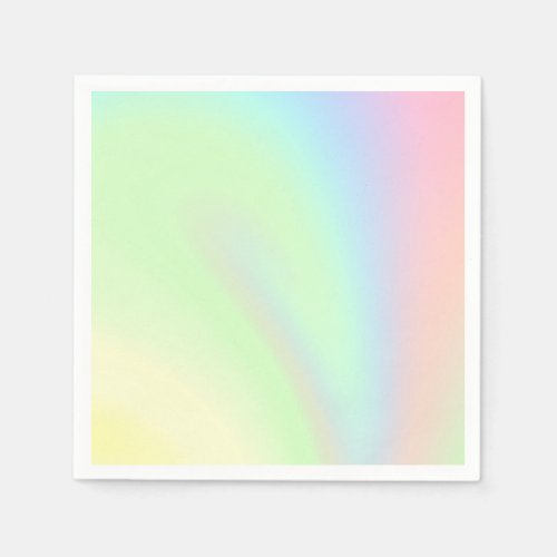 Pastel Rainbow of Color Napkins