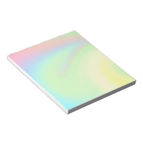 Pastel Rainbow of Color Notepad