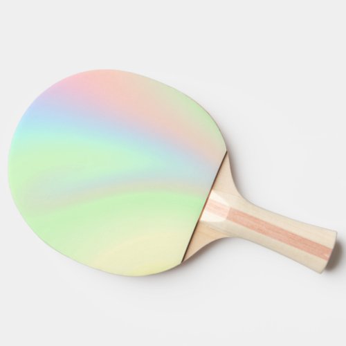 Pastel Rainbow of Color Ping Pong Paddle