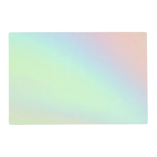 Pastel Rainbow of Color Placemat