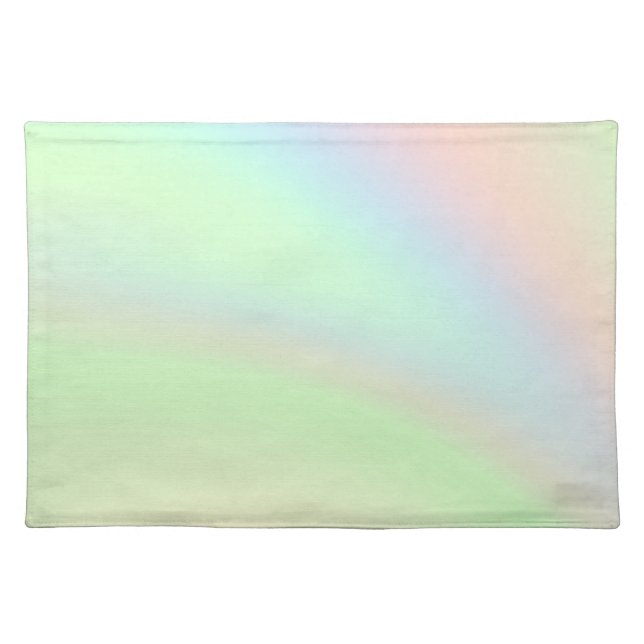 Pastel Rainbow of Color Placemat (Front)