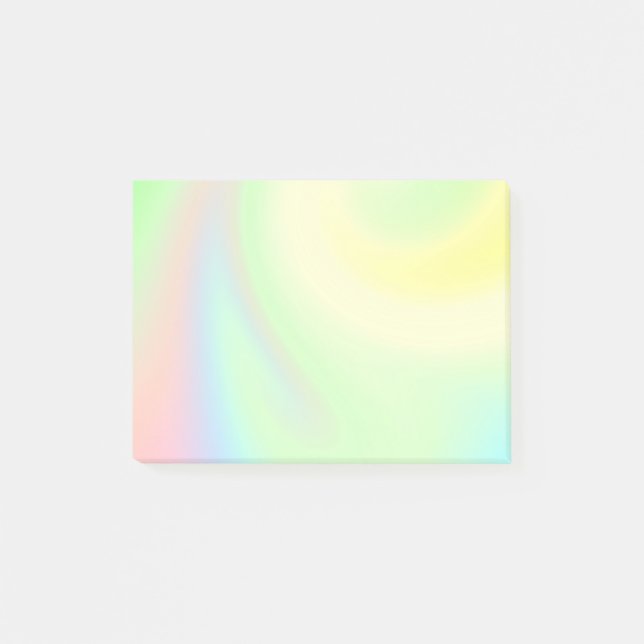 Pastel Rainbow of Color Post-it Notes (Front)