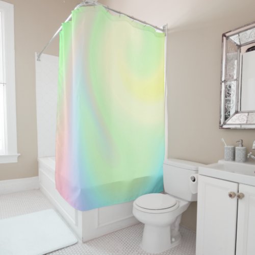Pastel Rainbow of Color Shower Curtain