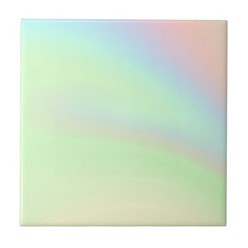 Pastel Rainbow of Color Tile