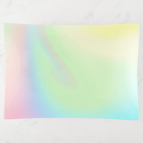 Pastel Rainbow of Color Trinket Tray