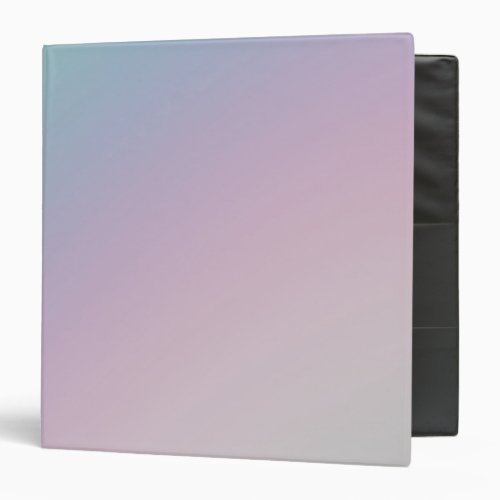 Pastel Rainbow Ombre Gradient Blur Abstract Design 3 Ring Binder