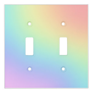 Pastel Rainbow Ombre Light Switch Cover