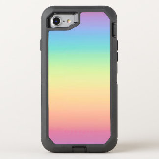 Pastel Rainbow Ombre OtterBox Defender iPhone SE/8/7 Case