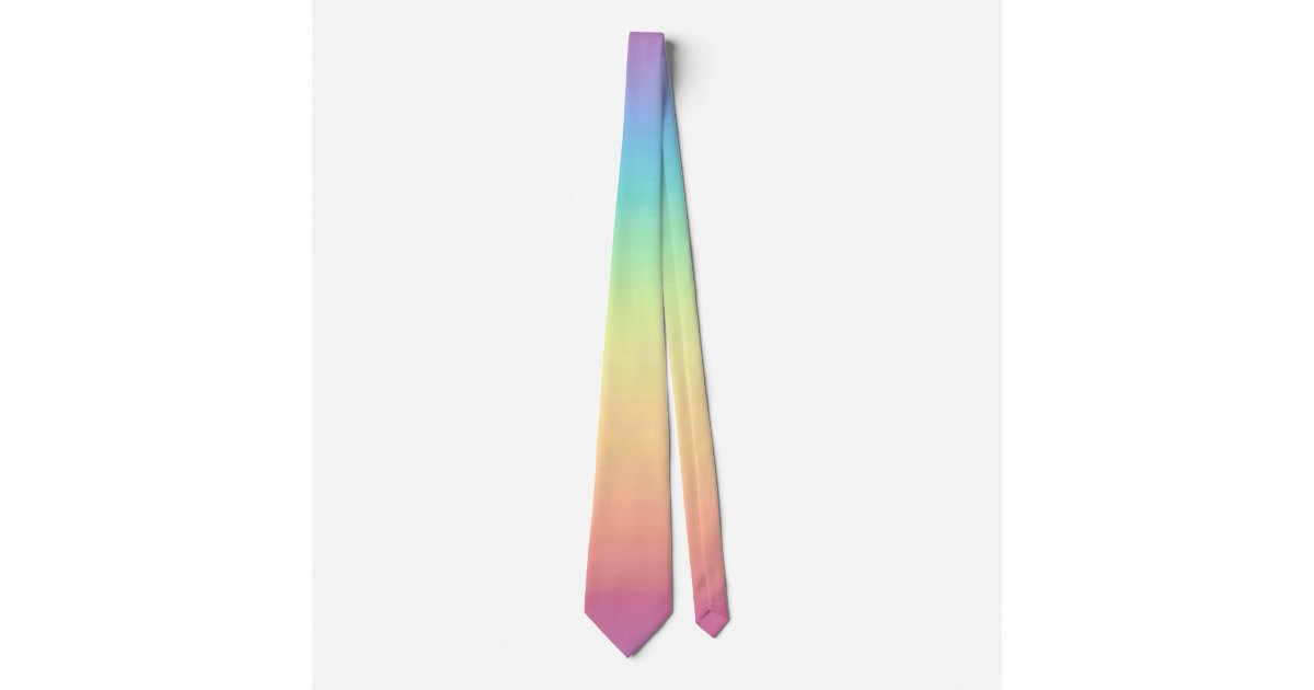 pastel rainbow bow tie