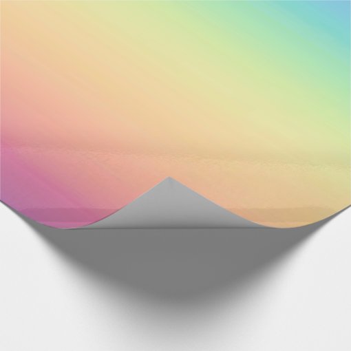 Pastel Rainbow Ombre Wrapping Paper Zazzle