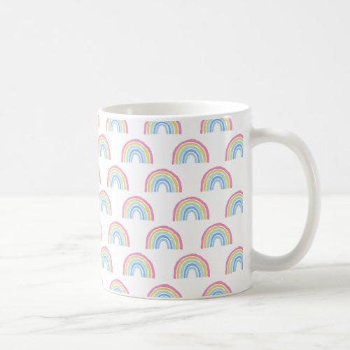 Pastel Rainbow Pattern Coffee Mug
