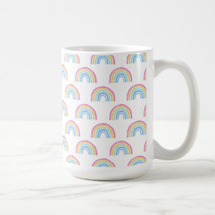 Pastel Rainbow Pattern Coffee Mug