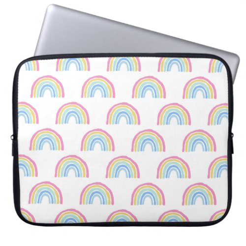 Pastel Rainbow Pattern Laptop Sleeve