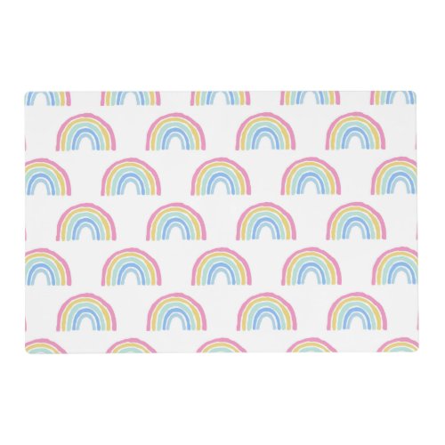 Pastel Rainbow Pattern Placemat