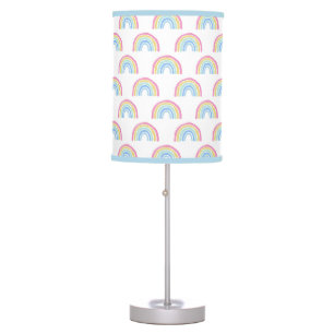 Pastel Rainbow Pattern Table Lamp