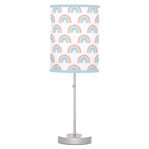 Pastel Rainbow Pattern Table Lamp