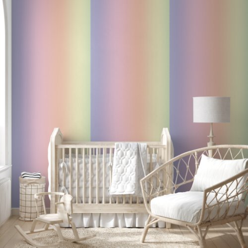 Pastel Rainbow Pattern Wallpaper