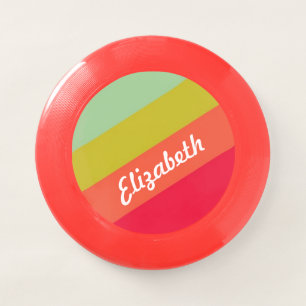 Pastel Rainbow Personalized Name Wham-O Frisbee