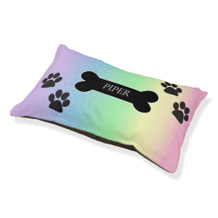 Pastel Rainbow Pet Bed