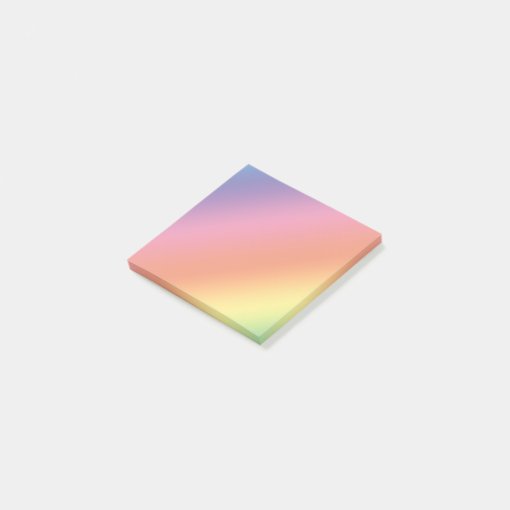 Pastel Rainbow Post It Notes | Zazzle