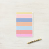 Pastel Rainbow Post it notes blank booklet (On Desk)