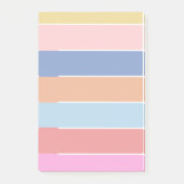 Pastel Rainbow Post it notes blank booklet (Front)
