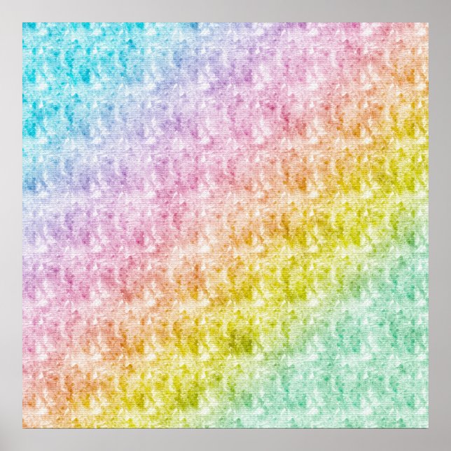 Pastel Rainbow Poster (Front)