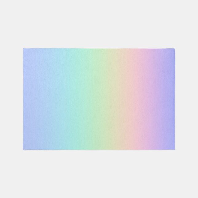 Pastel rainbow rug (Front)