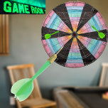 Pastel Rainbow Rustic Wood Tone Dart Board<br><div class="desc">Pastel Rainbow Rustic Wood Tone Grain   A rustic Wood Grain Dartboard makes the perfect personalized Gift,  it's great for weddings,  parties,  family reunions,  and just everyday fun. Our easy-to-use template makes personalizing easy.</div>