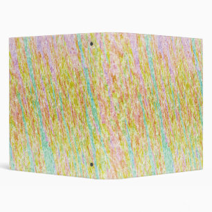 Pastel Rainbow Scribbles Avery Signature 1" Binder
